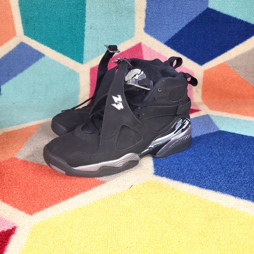 Air Jordan 8‎ Retro Black Metallic Silver Size 5.5 Y